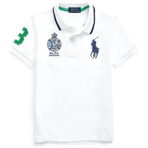 Polo Ralph Lauren Toddler Little Boys Polo Shirt White NWT